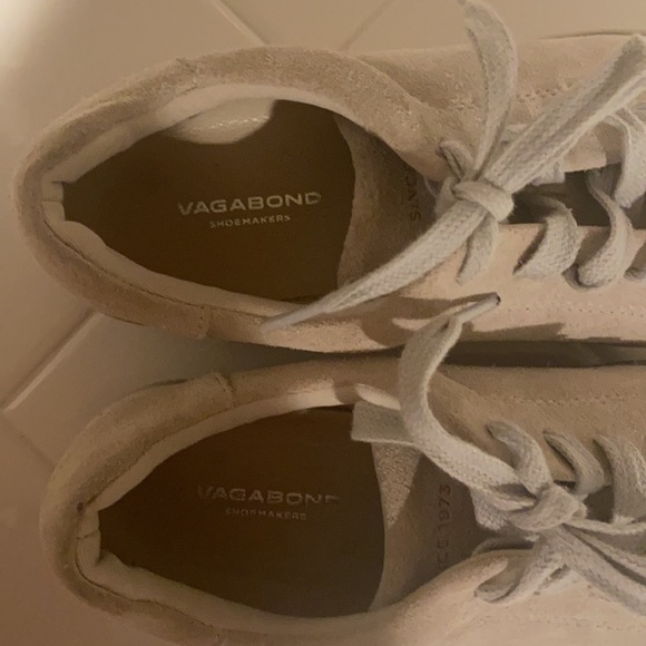 VAGABOND “JESSIE” CREAM SUEDE PLATFORM SNEAKER 37 - Picture 7 of 7